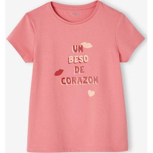 T-shirt met tekst meisjes aardbei