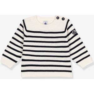 Gebreide trui PETIT BATEAU blauw, gestreept