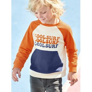 Sweatshirt ""cool surf"" voor jongens met colorblock effect meerkleurig