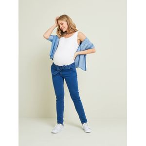 Molton slim zwangerschapsbroek met denim look denim stone