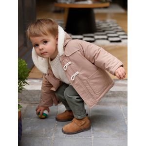 Babyparka met capuchon cappuccino