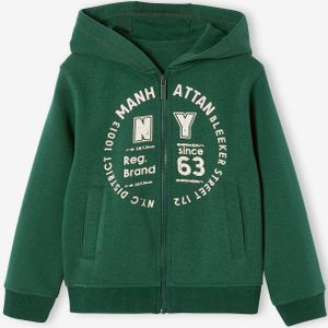 Ritssweater mt capuchon sport BASICS jongens dennen