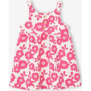 Mouwloze babyjurk fuchsia