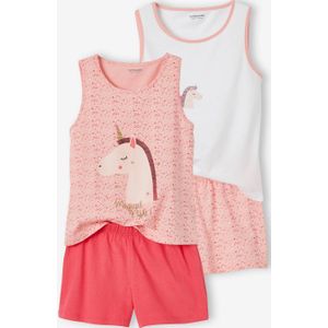 Set van 2 pyjama shorts voor meisjes Oeko-Tex� set roze