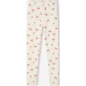 Oeko-Tex� legging met bloemenprint voor meisjes ecru