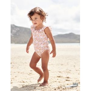 Vintage badpak voor babymeisje rozen