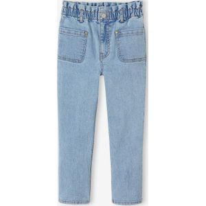 Onverwoestbare jeans in paperbagstijl voor meisjes double stone