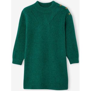 Tricot meisjesjurk groen