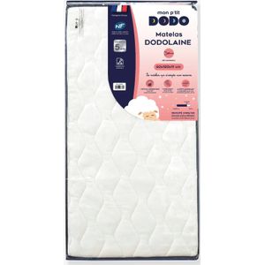 Babymatras Dodolaine afneembare hoes DODO wit