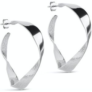 Scarlet Large Hoops