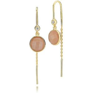 Prima Donna Earchains With Peach Moonstone