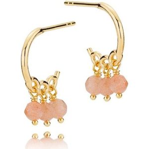 Majesty Hoops With Pink Pearls