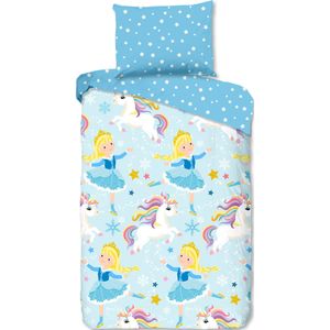 Dekbedovertrek - Wit - Katoen - 140x200 cm