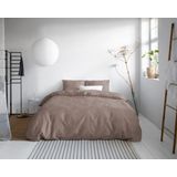 Primaviera Deluxe Uni Satijn - Dekbedovertrekset - Tweepersoons - 200x200/220 + 2 kussenslopen 60x70 - Taupe