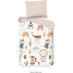 Good Morning - Remi - Dekbedovertrek - Zand - Katoen