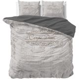 Sleeptime - Dekbedovertrek Carpe Diem 2 - Beige - 240x200x220 + 2 Kussenslopen 60x70