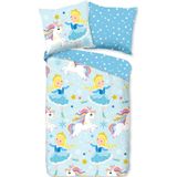 Dekbedovertrek - Katoen - Grijs - Streep