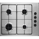 Zanussi ZGH62417XA - Gas inbouwkookplaat Zilver