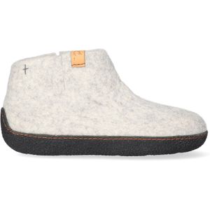 Tofvel Pantoffels Unisex Rabara Beige Wolvilt