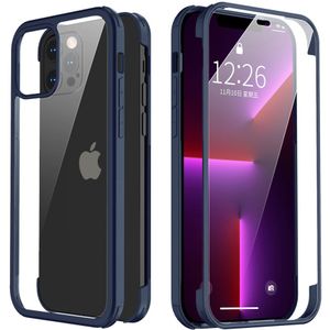 Full Cover Tempered Glass Blauw iPhone 13 Pro Max