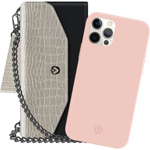 2-in-1 Clutch Luxe iPhone 12 Pro Max Roze