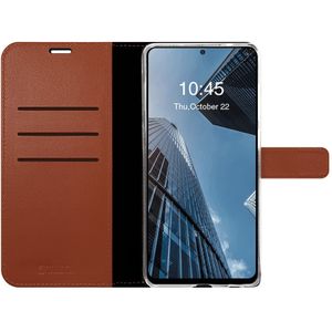 Book Case Leer Bruin Galaxy S21 Plus