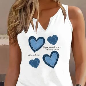 TEMU Tanktop mit Buchstabendruck, Ärmelloses Freizeitoberteil für Sommer & Frühling, Damenbekleidung