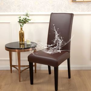 TEMU Klassische schwarze Design für Esszimmer & Bürostühle, Bürostuhlbezug | Eleganter Überwurf | PU-Bezugsmaterial, Stuhlüberwurf