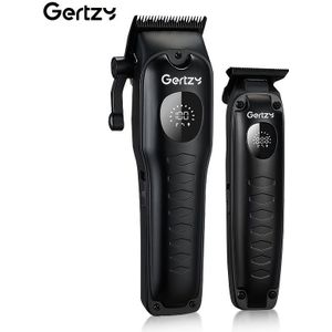 TEMU 1pc GERTZY Professionelles Herren-Haarschneider-Set mit LED-Display, wiederaufladbarem USB-Lithium-Akku, neun Begrenzungskämmen, glatter Schneidkopf, ideales Valentinstagsgeschenk