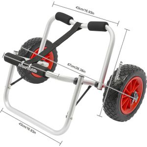 TEMU Boot-Dolly-Cart-Transportträger, Karren zum Tragen von Booten, Bootsträger + 9,84 Fuß Riemen mit einer maximalen Belastung von 176,37 Pfund für das Tragen von Booten, Kanus