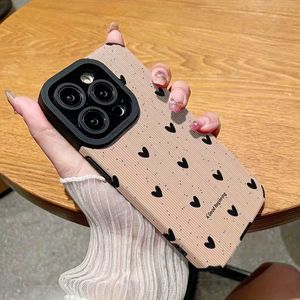 TEMU Modische Handyhülle aus Kunstleder, Nischen-Vollbild-, passend für iPhone 11, 12, 13, 14, 15, 16 , mit niedlicher und kreativer Apple-Handyhülle