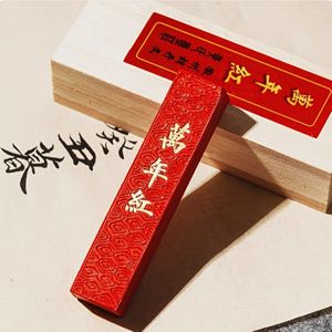TEMU Handgefertigtes rotes -Tintenstein-Fass - Traditionelle chinesische Kalligraphie und Malerei, Tinten, langlebig und glatte Oberfläche, ideal für Künstler und kulturelle Arbeit