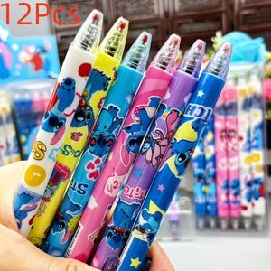 TEMU 12 Stück/Box Disney Stitch Lilo und Stitch Gel Pen Schulanfang Schulbedarf Haken Druck Stift Aktivität Party Giveaway Preis Geschenk Packung
