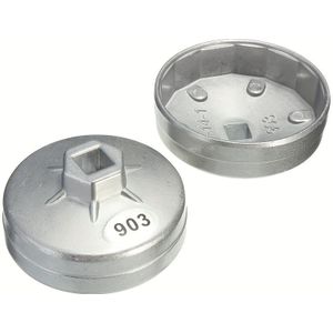 TEMU 74mm 903 Ölfilter Aluminium Ölfilter Schraubenschlüssel 14 Zähne 1/2"" Antrieb Ratschen-Stecknussentferner Werkzeug Auto Ersatzteile