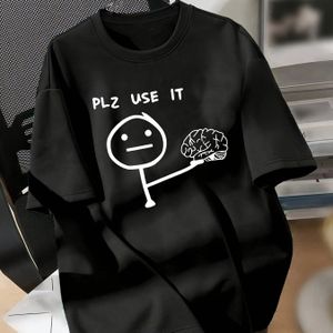 TEMU Grafikdruck Drop-Schulter T-Shirt, Kurzarm Rundhalsausschnitt Casual Top für Frühling & Sommer, Damenbekleidung