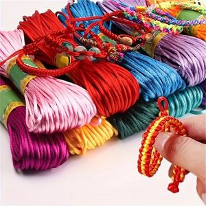 TEMU 10 Rollen Chinesischer Knotenfaden für DIY-Schmuckherstellung - Leuchtende Farben, Langlebiges Material