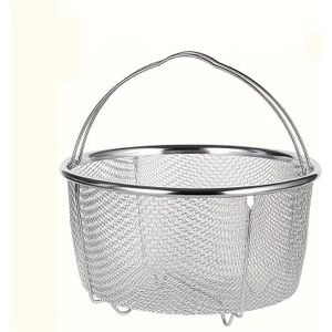 TEMU 1 Stück Edelstahl-Mesh-Korb mit Griff, multifunktionale Dämpfungseinsatz für Topf, vielseitiger Abtropfer für , Kochen, Dämpfen, mit Vermeidung von Verbrennungen, für Gemüse, Meeresfrüchte