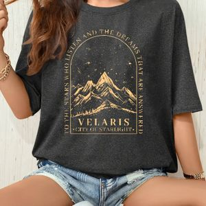 TEMU Damen -T-Shirt, Kurzarm-Rundhals-T-Shirt, Polyester-Strickstoff, Leicht Dehnbar, Reguläre Passform, Sommer-Casual-Oberteil - Schwarz