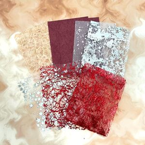 TEMU 16 Blatt Folien-Serie Scrapbooking Set - Gemischtes farbiges Schreibwaren Bastelpapier für Journaling, Collagen und saisonale Dekorationen