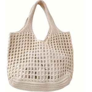 TEMU Großraum-Webtasche für Frauen - , Atmungsaktiv mit Hohlraum-, Schultertasche Futter - für Einkäufe, & den