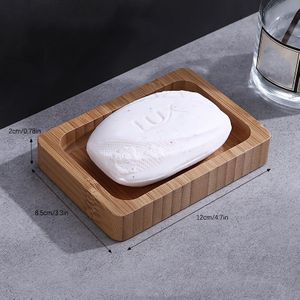 TEMU 1 Stück Bambus-Seifenbox, Rutschfester Seifenhalter, Badezimmer-Seifenständer, Drainage-Seifenbox, Kreative Bambus-Seifentabletts Für Badezimmer