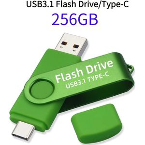 TEMU LansTen USB C Flash-Laufwerk 128GB/256GB 2 in 1 USB 3.1 + USB Typ C Speicherdiskette Hochgeschwindigkeits-Dual-OTG-Speicherdiskette USB-Stick für Samsung, Huawei, MacBook, usw.