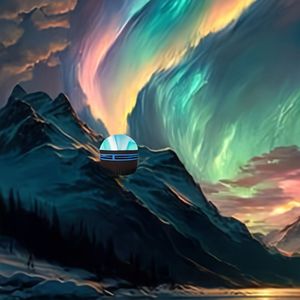 TEMU 1 Stück USB LED Aurora Sternenprojektorlampe mit Infrarotsensor - Fernbedienung, 7 Beleuchtungsmodi, Nachtlicht für den Haushalt, keine Batterie erforderlich