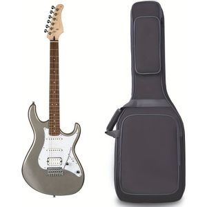 TEMU Schwarze Verdickte 12mm E-Gitarren-Aufbewahrungstasche mit Festem Kopfteil, Bass-Tasche, Tragbar und Transportabel