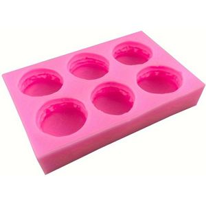 TEMU DIY Sechsfach-Macaron-Kerzenform aus Silikon