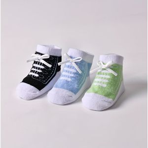 TEMU 3/6 Paar Atmungsaktive Bequeme Schnürschuhe Socken für Baby Jungen und Mädchen