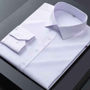 TEMU Formale solide Herren Langarm professionelle Knopfleiste Hemd, Herren Frühling Herbst Business Wear mit Brusttasche