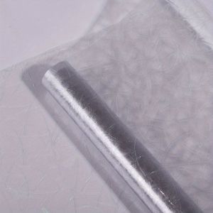 TEMU 1 Rolle Luxuriöser Laser-Entworfener Dekorativer PVC-Film, 16mil Statischer Haftender Fensteraufkleber mit Irisierendem Geometrischem Muster für Heim- & Badezimmerdekoration