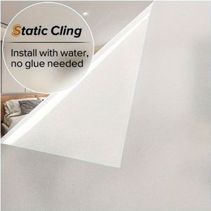 TEMU 1 Rolle Aus Milchglas Fensterfolie, Milchglas Fensteraufkleber, Elektrostatische Adsorptions-Anti-Spionage-Folie, Verdickte Elektrostatische PVC-Fensterfolie Für Wohnzimmer Badezimmer Wohnkultur