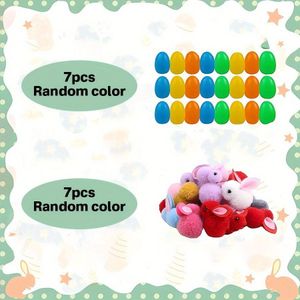 TEMU 14/32 Stück -Eier und -Sets, Osterkorb-Füllung, Osterüberraschungsgeschenke, Jagd-Überraschungseier, Häschen-Pompom-Dekorationen, Osterparty-Zubehör, für Thanksgiving